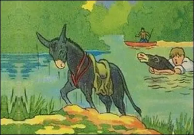 Comment se nomme la fable de La Fontaine qui parle de deux ânes ?