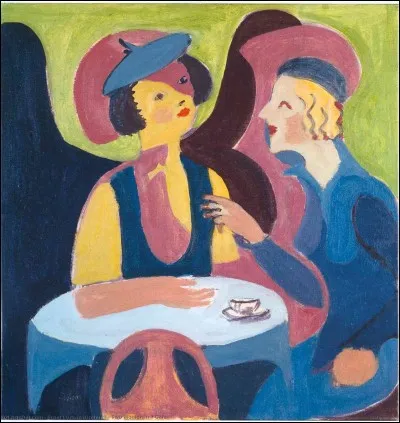 Qui a fait le portrait de "Deux femmes dans un café" ?