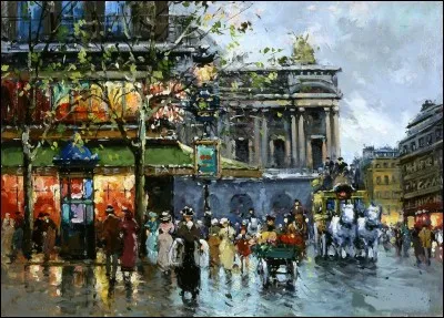 Qui a peint "Opéra, café de la Paix"