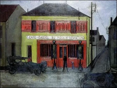 Qui a représenté le "Café-garage du Moulin" ?