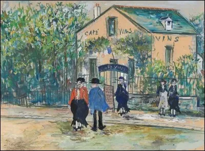 Qui est le peintre du "Café Daubercy" ?