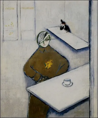 Qui a représenté cette "Femme au café" ?