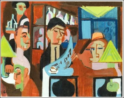 Qui a peint "Café à Davos" ?