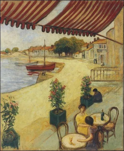 Qui a peint "Café sur le port" ?