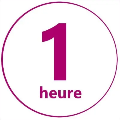 Dans 1 heure il y a 3600 secondes.