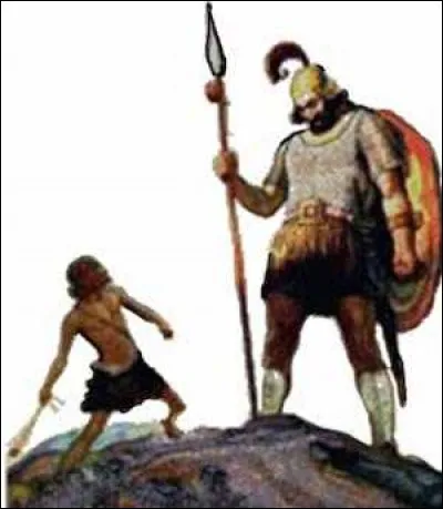 J'ai affronté un géant avec le nom de Dieu et une fronde et j'ai vaincu. (1 Samuel 17 : 4-7; 45-51)