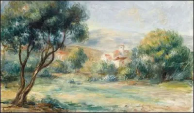 Qui a peint "Paysage aux oliviers près de Cagnes" ?