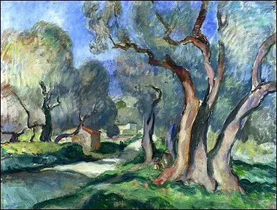 Qui a peint "Chemin sous les oliviers" ?