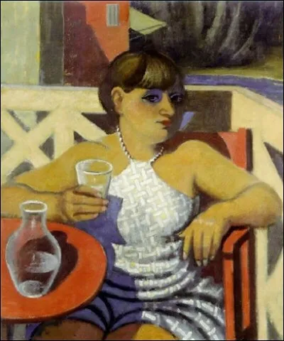 Sa toile s'intitule "L'Apéritif à Bandol, portrait de Suzanne" :