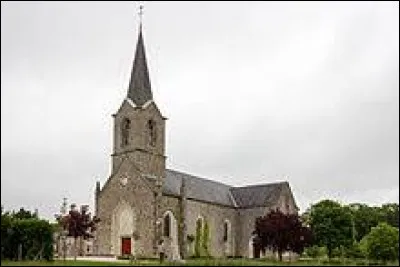 Vous avez sur cette image l'&eacute;glise de l'Assomption de La Rouaudi&egrave;re. Commune Mayennaise, elle se situe en r&eacute;gion ...