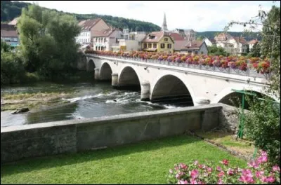 Cette petite ville de Franche-Comté, proche de Montbéliard, traversée par le Doubs, c'est ...