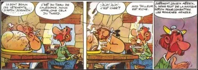 On apprend à connaître la famille d'Astérix avec son cousin germain ! Suivant la tradition gauloise d'Uderzo et de Goscinny, on apprend également qu'Astérix serait l'importateur d'une boisson qui deviendra traditionnel dans le pays de ce cousin ! N'est-il pas ?
Dans la version allemande, il se nomme « Teefax » !
Qui est-il ?