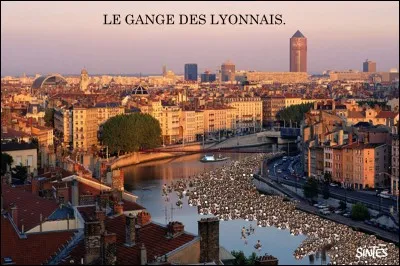 Le site de confluent avec la Saône lui donne ''une valeur à la fois historique et actuelle, qui assure la pérennité de la fonction de transport fluvial et d'entrepôt, elle-même à la base de la vocation mercantile et financière qui devait assurer l'essor de Lyon''. 
Nommez ce fleuve de 812 km dont le 1/3 du parcours est suisse et le restant français.