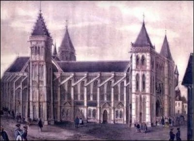 Cette abbaye consacrée à Saint Martin était un centre de pèlerinage majeur ; la grande église, qui datait essentiellement du XIe siècle, fut désaffectée en 1793, puis démolie à la suite de l'effondrement des voûtes en 1797. Dans quelle ville se trouvait cette abbaye ?