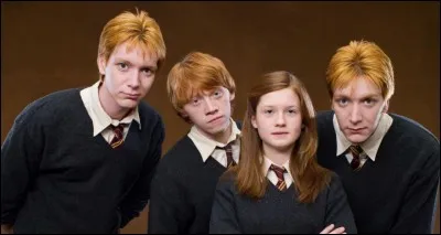 Combien y a-t-il de filles chez les Weasley ?