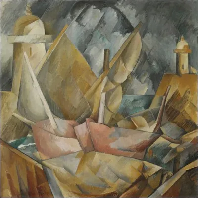 Son tableau s'intitule "Port en Normandie" :