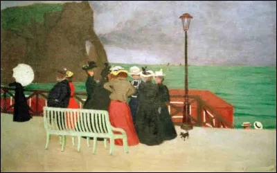 Qui a peint "La Promenade de la mer" ?