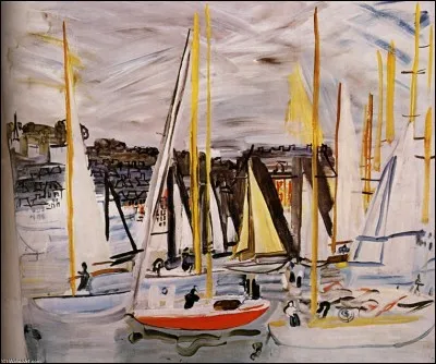 Qui a peint "Deauville, les bassins" ?