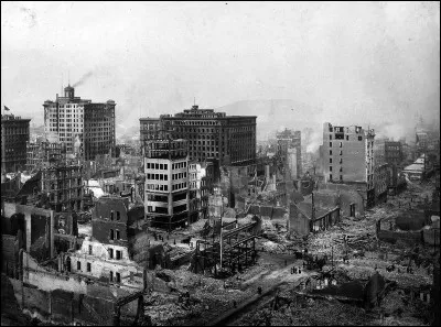Dans quelle ville am&eacute;ricaine s'est produit le grand tremblement de terre de 1906 ?