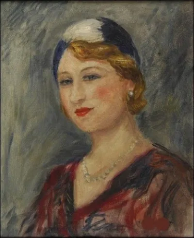Qui a peint "Femme au collier de perles - Olga" ?