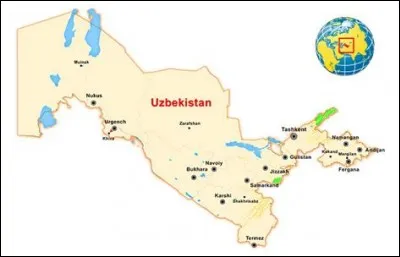 Quelle est la superficie de l'Ouzbékistan ?