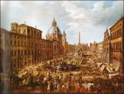 Dans quelle ville d'Italie peut-on se promener place Navone ?