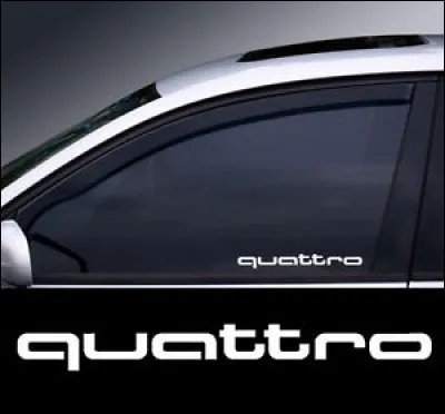 "Q" comme "Quattro". Laquelle de ces marques automobiles a produit ce modèle, de 1980 à 1991 ?