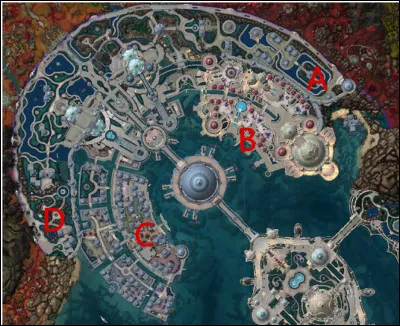 Quelle lettre correspond au domaine Lunastre, dans la ville de Suramar ?