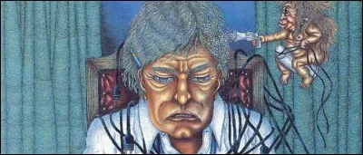 Quel étrange petit peuple habite dans la machine à écrire de Reg Thorpe dans "La Ballade de la balle élastique" ?