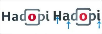 Pour quelle entreprise avait t dpose la police de caractres du logo officiel d'Hadopi ?