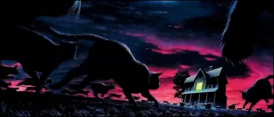 Dans quel scénario de King les méchants sont-ils des félidés humanoïdes qui ne peuvent rester en vie qu'en se nourrissant de la force vitale d'une jeune vierge ?