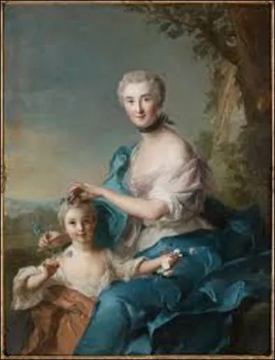 Conservé au musée d'Art d'Indianapolis, ''Portrait de Madame Crozat de Thiers et sa fille'' est un tableau peint en 1733. Quel peintre a immortalisé cette femme et son enfant ?