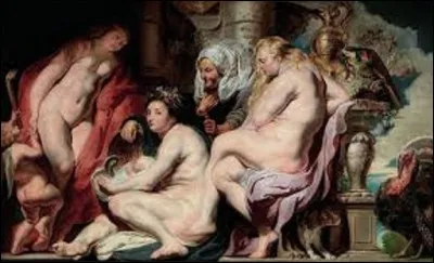 Grande huile sur toile conservée au Musée royal des Beaux-Arts d'Anvers, ''Les Filles de Cécrops découvrant l'enfant Érichtonios'', retrace la découverte par ces demoiselles d'un gamin, fils du dieu Héphaïstos, dont le corps se termine en queue de serpent. Quel peintre et graveur flamand a peint ce tableau en 1617 ?