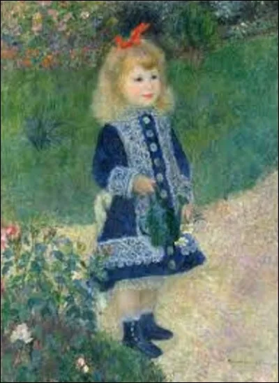 Exécutée en 1876, ''Fillette avec un arrosoir'' est une huile sur toile peinte par un impressionniste. De qui est ce tableau ?