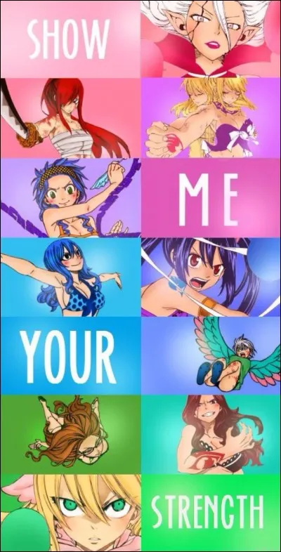 Qui est ta fille préférée dans "Fairy Tail" ?