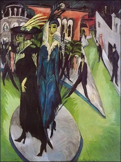 À quel courant artistique appartient cette peinture d'Ernst Ludwig Kirchner, Potsdamer Platz ?