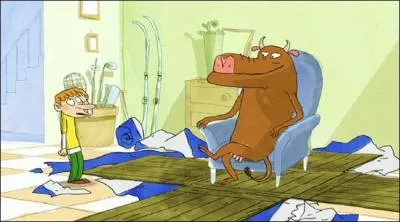 (Mandarine & Cow) Par quel moyen les hros communiquent avec le pre ?