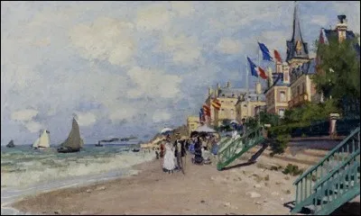 Qui a peint "La plage à Trouville" ?