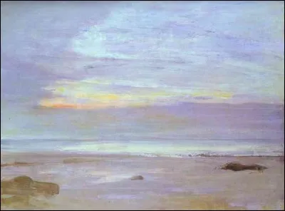 Qui a peint "Crépuscule en Opale, Trouville" ?