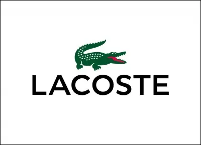 Le logo de la marque Lacoste est un crocodile car c'était le surnom de son inventeur, le joueur de tennis René Lacoste.