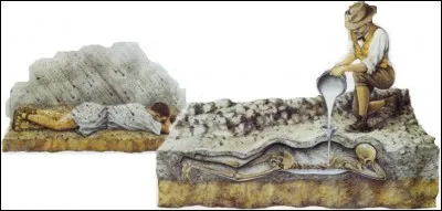 Et enfin, en découvrant les corps, on les moule dans du plâtre, voit-on leurs expressions ?