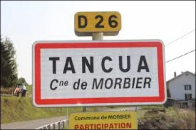 Nous sommes en Bourgogne-Franche-Comté à l'entrée de Tancua. Ancienne commune, elle se situe dans le département ...