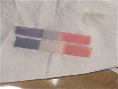 De quelle couleur le papier de tournesol devient-il lorsqu'il est en contact avec de l'acide ?