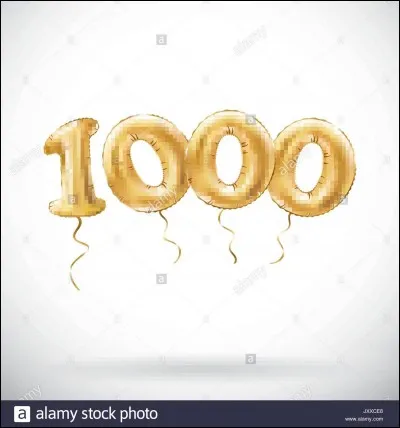 Comment écrit-on 1 000 ?