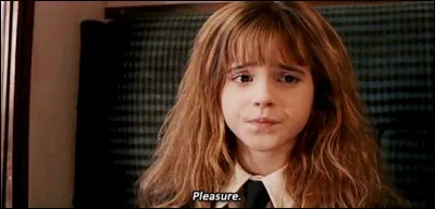 Que dit Hermione à Ron avant de repartir du wagon ?