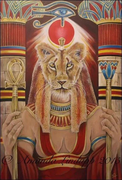 Puissante et redoutable déesse, instrument de la vengeance de Râ contre l'insurrection des hommes. Qui est-elle ?