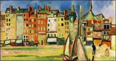 Qui a peint "Vieilles maisons sur le port d'Honfleur" ?