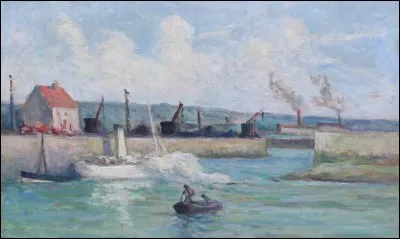 Qui a peint "Honfleur, l'entrée du port" ?