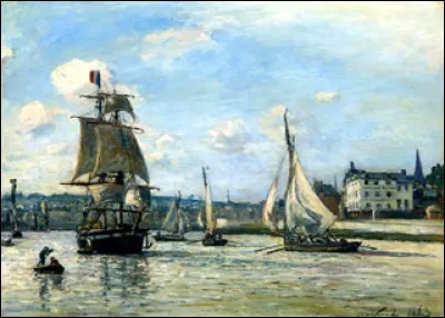 Qui a peint "L'entrée du port d'Honfleur" ?