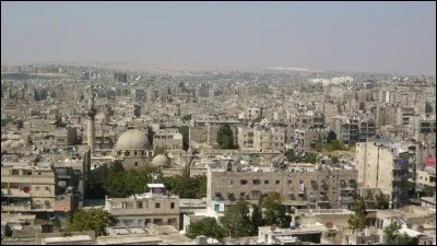 Grande ville de Syrie, dans le nord du pays, dévastée par cinq années de guerre :